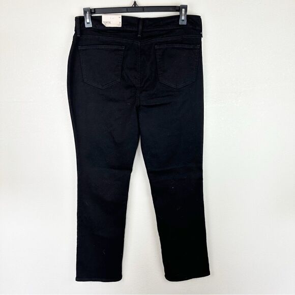 NYDJ Black Marilyn Straight Leg Jeans Denim Size 14 Stretch - Picture 6 of 7
